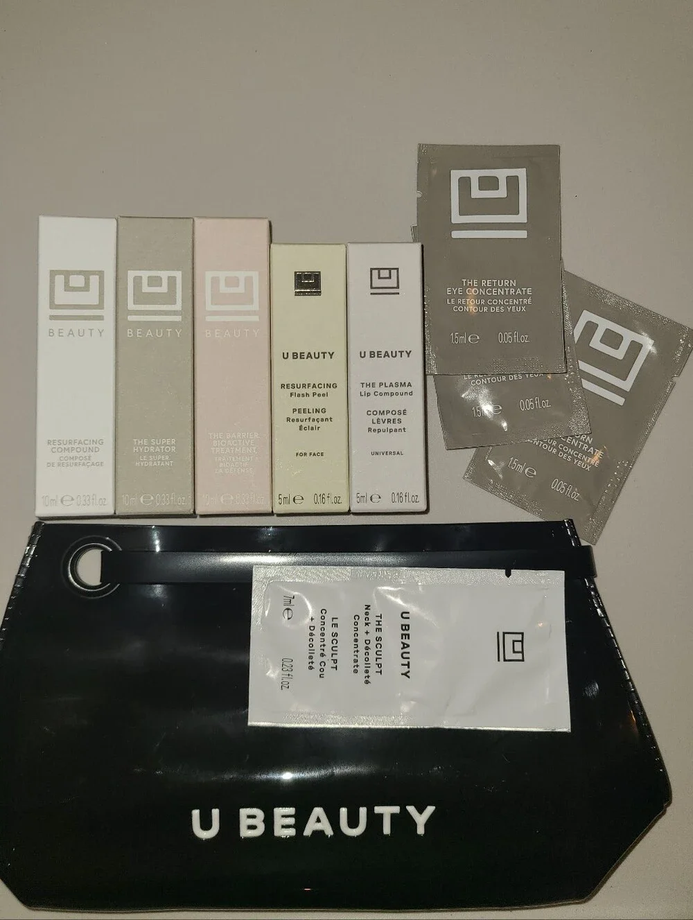 U BEAUTY Set - 7 BEST SELLERS in TRAVEL SIZE UBeauty